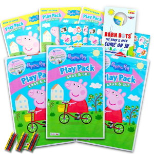 ypsbO Ă Peppa Pig Coloring Pack Party Favors with Stickers, Crayons and Coloring Activity Book in a Resealable Pouch with Reward Stickers (3 Pack) ysAiz