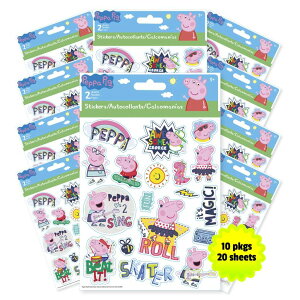 ypsbO Ă Trends International Peppa Pig - Foldover Sticker 10Count Bundle ysAiz