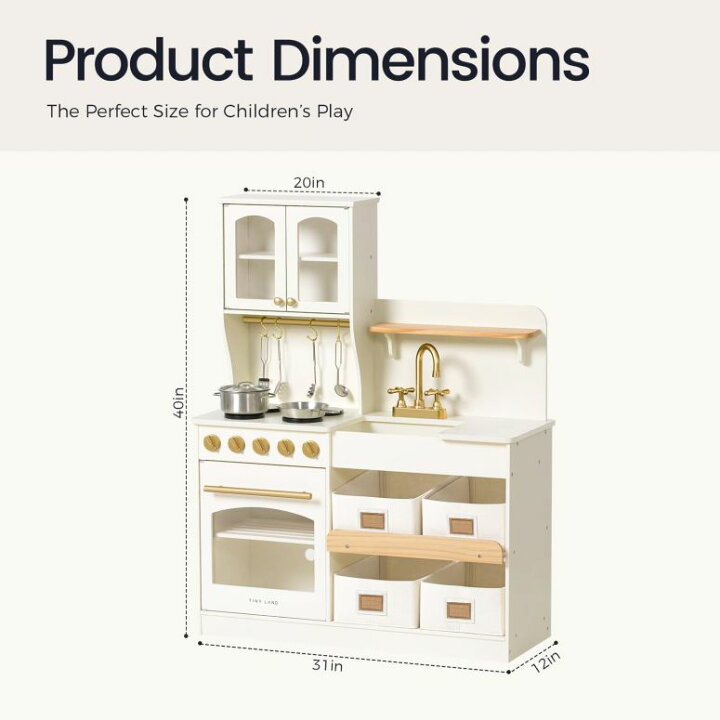楽天市場】キッチン おままごと 台所 Tiny Land Play Kitchen for Kids 