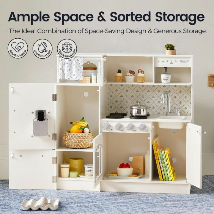 楽天市場】キッチン おままごと 台所 Tiny Land Play Kitchen for Kids 
