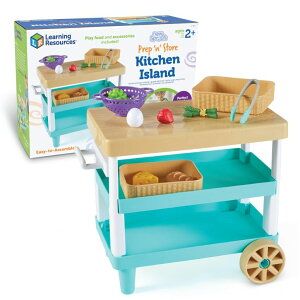 �L�b�`�� ���܂܂��� �䏊 Learning Resources New Sprouts Prep �en�f Store Kitchen Island, 11 Pieces, Ages 2+, Play Food for Kids�f Kitchens, Grocery Store Pretend Play, Play Food for Toddlers �y���s�A���i�z