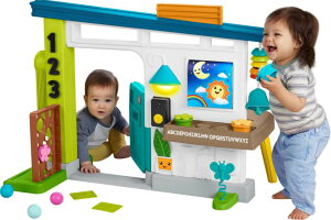 �L�b�`�� ���܂܂��� �䏊 Fisher-Price Baby Learning Toy Laugh & Learn Ultimate Playhouse with Smart Stages & 9 Pretend Play Accessories, Infants & Toddlers Ages 6+ Months �y���s�A���i�z