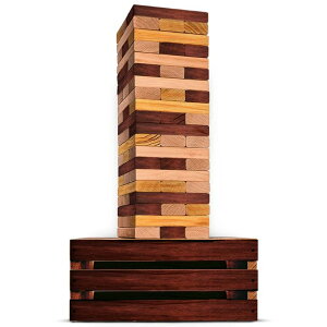�Q�[�� �p�[�e�B �y���߂� SWOOC Games - Reclaimed Giant Tower (Weather Resistant) 60 Blocks + Storage Crate/Outdoor Game Table | Stacks up to 5ft | Outdoor Table Games for Adults �y���s�A���i�z