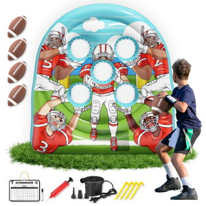 Q[ p[eB y߂ 6Ft Football Target Toss Game - Inflatable Football Throwing Target Toy for Kids - Carnival Games Party ysAiz