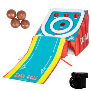 �Q�[�� �p�[�e�B �y���߂� Skee-Ball Game for Kids and Adults, Giant Inflatable Game, 11 Feet Long, Includes 4 Balls and Electric Air Pump, Indoor and Outdoor Games for Adults and Family, Skee-Ball Arcade Game for Home, Toys �y���s�A���i�z