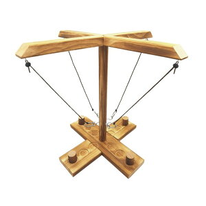 ゲーム パーティ 楽しめる Hook and Ring Game, Large Ring Toss Game for Adults, Tabletop Games, Wooden Interactive Game for Family, Party,Bar 【並行輸入品】