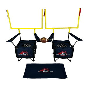 Q[ p[eB y߂ QB54 - The Ultimate Football Yard Game Set, Outdoor Football Toss for Tailgating, Backyard, Beach, Park, Tournaments, Sports Training, Score Touchdowns, Kick Field Goals (Navy Blue) ysAiz