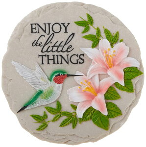 ~ ѐ 뉀 m  Spoontiques - Garden D?cor - Hummingbird Stepping Stone - Decorative Stone for Garden ysAiz