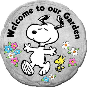 ~ ѐ 뉀 m  Spoontiques - Peanuts Welcome Stepping Stone - Decorative Garden Stone for Yard, Patio, Garden or Walkway - Outdoor or Indoor Home Decor (13443) ysAiz