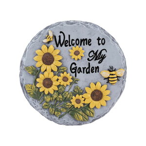 ~ ѐ 뉀 m  CUGBO Sunflower Bees Stepping Stone for Garden, Decorative Garden Stone for Yard, Patio, Garden or Walkway - Outdoor or Indoor Home Decoration(Animals) ysAiz