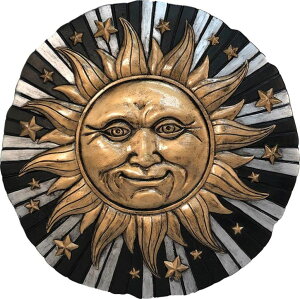~ ѐ 뉀 m  Spoontiques - Garden D?cor -Sunface Stepping Stone - Decorative Stone for Garden ysAiz