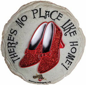 ~ ѐ 뉀 m  Spoontiques Ruby Slippers Stepping Stone - Wizard of Oz Decorative Garden Stone for Yard, Patio, Garden or Walkway - Outdoor or Indoor Home Decor ysAiz