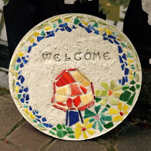 ~ ѐ 뉀 m  Mosaic Stepping Stone Kit, Garden ysAiz