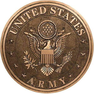 ~ ѐ 뉀 m  Spoontiques - Garden D?cor - U.S. Army Bronze Tone Stepping Stone - Decorative Stone for Garden ysAiz