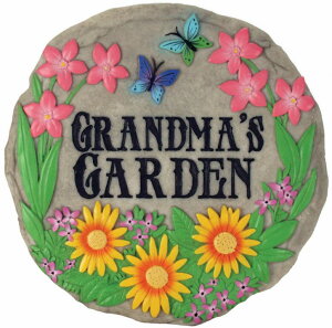 ~ ѐ 뉀 m  Spoontiques - Garden D?cor - Grandmafs Garden Stepping Stone - Decorative Stone for Garden ysAiz