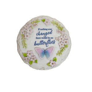 ~ ѐ 뉀 m  Spoontiques - Garden D?cor - Butterflies Stepping Stone - Decorative Stone for Garden ysAiz