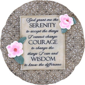~ ѐ 뉀 m  Spoontiques Serenity Prayer Stepping Stone - Decorative Garden Stone for Yard, Patio, Garden or Walkway - Outdoor or Indoor Home D?cor ysAiz