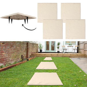 ~ ѐ 뉀 m  MARCHROSE 4Pcs Large Stepping Stones Outdoor Garden Walkway, Durable Plastic Pavers for Patio, Pathway, and Landscaping, Weatherproof Stepping Stones with Ground Stakes for Easy Installation ysAiz