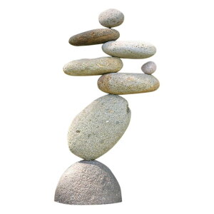 ~ ѐ 뉀 m  Ancient Graffiti Eight-Stone Balancing Cairn - Indoor/Outdoor Garden Decoration ysAiz