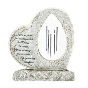 �~�� ��ѐ� �뉀 �m�� �� Roman Your Memory Treasure Within Heart 12 Inch Resin Stone Garden Chime Figurine �y���s�A���i�z