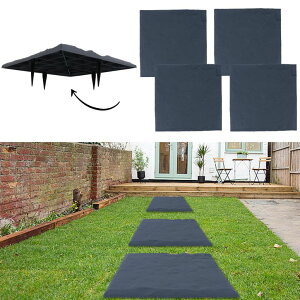 ~ ѐ 뉀 m  4Pcs Large Stepping Stones Outdoor Garden Walkway, Durable Plastic Pavers for Patio, Pathway, and Landscaping, Weatherproof Stepping Stones with Ground Stakes for Easy Installation ysAiz