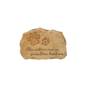 ~ ѐ 뉀 m  Evergreen Garden Pet Paw Print If Love Could Have Saved You Garden Memorial Stone | Outdoor Safe | 12-Inch | Rainbow Bridge | Remembrance for Lost Love One ysAiz
