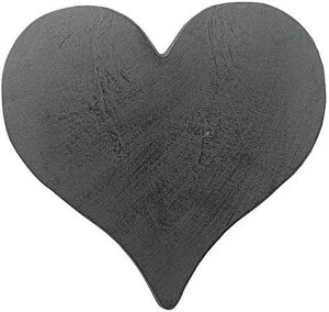 ~ ѐ 뉀 m  Comfy Hour Rustic Style Collection Cast Iron Garden Stepping Stone - Heart ysAiz