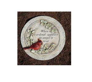 ~ ѐ 뉀 m  Roman 13233 Cardinal Memorial Stepping Stone, 10-inch Height, Resin and Stone Mix ysAiz