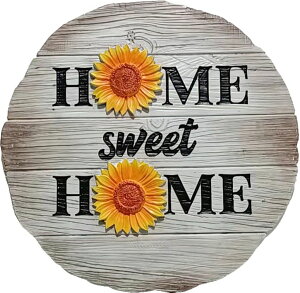 ~ ѐ 뉀 m  Spoontiques - Sunflower Stepping Stone - Decorative Garden Stone for Yard, Patio, Garden or Walkway - Outdoor or Indoor Home Decor ysAiz