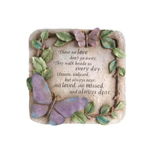 敷石 飛び石 庭園 洋風 庭 YLSMILE Garden Memorial Stone, Those We Love Don't Go Away Remembrance Gift, Stepping Stone Outdoor, Decor for Garden, Homes and Lawn 【並行輸入品】