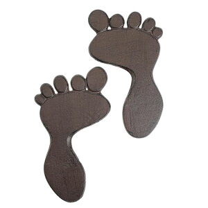 ~ ѐ 뉀 m  Sungmor Cast Iron Footprint Garden Stepping Stones, Set of 2 Sturdy Metal Left & Right Stepping Mat for Front Door, Outdoor Decorative Paver Mat for Yard Lawn Walkway Landscaping ysAiz