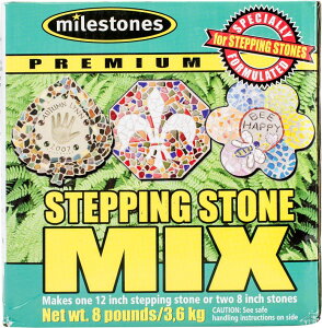 ~ ѐ 뉀 m  Midwest Products Co. Milestones Premium Stepping Stone Cement Mix 8 Pound Box for Stepping Stone Kits - 903-16102 ysAiz