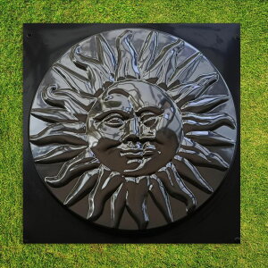 ~ ѐ 뉀 m  BETONEX Sun Moon Garden Stone Stepping Mold Pathmaker Mold Concrete - Sun Stepping Stone Precast Concrete Pavers ysAiz