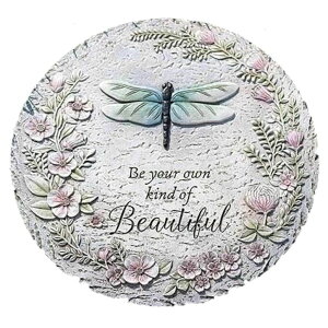 ~ ѐ 뉀 m  Roman Giftware Inc., Garden Collection, 11.75" D Dragonfly Stepping,Religious, Inspirational, Durable (1x11x11) ysAiz