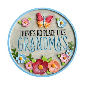 敷石 飛び石 庭園 洋風 庭 Spoontiques No Place Like Grandma's Stepping Stone - Garden D?cor - Decorative Stone for Patio Home Lawn and Yard 【並行輸入品】