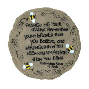 ~ ѐ 뉀 m  Spoontiques - Garden D?cor - Promise Me Stepping Stone - Decorative Stone for Garden ysAiz