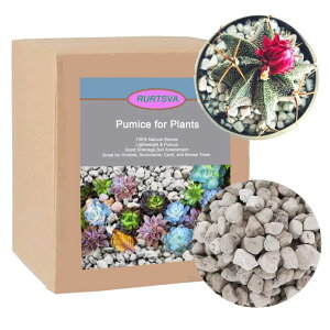 ~ ѐ 뉀 m  Horticultural Pumice for Plants 5QT, Natural Organic Pumice Stones for Succulent Cactus Bonsai Tree Orchid Potting Mixed, Improves Soil Aeration and Drainage, Promotes Root ysAiz