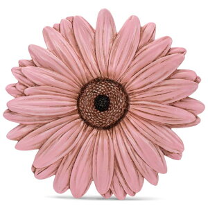 ~ ѐ 뉀 m  NAT & Jules Gerbera Daisy Flower Shaped Dimensional Indoor Outdoor 12 inch Cast Resin Decorative Garden Stepping Stone, Patio, Walkway Sculpture Yard Art, Pink ysAiz