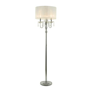 ���� �u�� �G�� �C�O Deco 79 Metal Floor Lamp with Dangling Crystals, 16 x 16 x 63, Silver �y���s�A���i�z