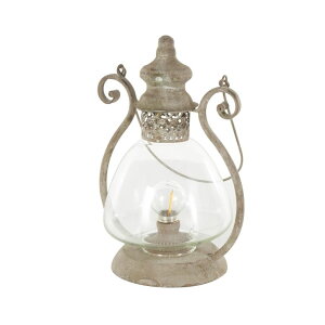 ���� �u�� �G�� �C�O Deco 79 Metal Scroll Indoor Outdoor Candle Lantern Decorative Lantern Candle Holder with Arched Handle, Lantern 9 x 8 x 12, Bronze �y���s�A���i�z
