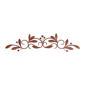 ���� �u�� �G�� �C�O Deco 79 Metal Leaf Home Wall Decor Wall Sculpture, Wall Art 32 x 1 x 8, Brown �y���s�A���i�z