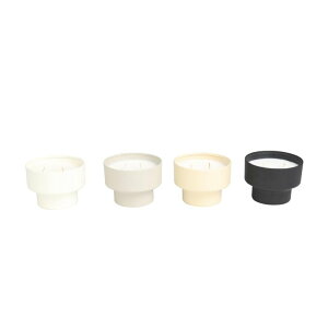 ���� �u�� �G�� �C�O Deco 79 Metal Egyptian Mint, Mediterranean Fig, Sauvignon Blanc, and Vanilla Marshmallow Scented Matte 15 oz 2 Wick Candle with White Wax, Set of 4 5 W, 4 H, Multi Colored �y���s�A���i�z