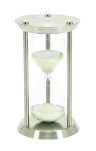 "���� �u�� �G�� �C�O Deco 79 Glam Metal Cylinder Timer, 7"" x 7"" x 12"", Silver �y���s�A���i�z"