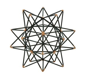 ���� �u�� �G�� �C�O Deco 79 Metal Geometric Decorative Sculpture Home Decor Statue with Gold Accents, Accent Figurine 7 x 7 x 7, Black �y���s�A���i�z