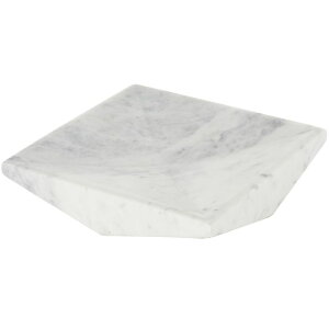 ���� �u�� �G�� �C�O Deco 79 Marble Geometric Living Room Decor Tray, Square Ottoman Tray, Serving Tray 10 x 10 x 2, White �y���s�A���i�z