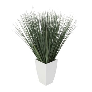 ���� �u�� �G�� �C�O Deco 79 Faux Foliage Artificial Plant with White Plastic Pot, 19 x 19 x 28, Green �y���s�A���i�z