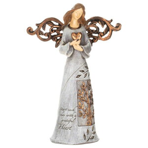 ���� �u�� �G�� �C�O Roman Giftware Inc., Inspirational Heavenly Blessings Collection, 9 H Tree of Life Angel W/Heart,Religious, Inspirational, Durable (6x2x9) �y���s�A���i�z