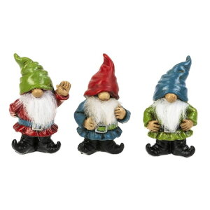 ���� �u�� �G�� �C�O G Ganz Compatible for Ganz Home and Garden Little Good Luck Gnome Mini Figurines 3-Piece Set 2.12 H, Multi, ER68301 Multicolor 1.5inch W. x 2.12inch H. �y���s�A���i�z