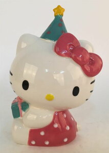 ���� �u�� �G�� �C�O Blue Sky Clayworks Hello Kitty Birthday Polka Dot Figurine, 4.25 L x 3.75 W x 6.5 H Created �y���s�A���i�z