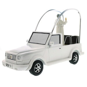 ���� �u�� �G�� �C�O Roman Musical Popemobile with Rotating Pope Francis ? 6.75 H x 11 W ? Catholic Figurine, Religious Music Box, Inspirational Christian Gift for Home or Church Decor �y���s�A���i�z